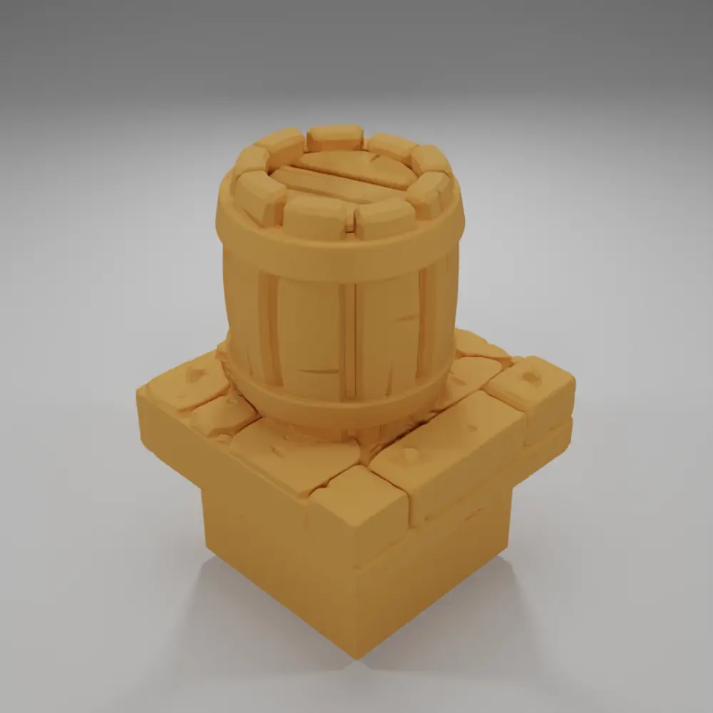 Barrel - Medieval Town Part 2 - Dungeon Blocks