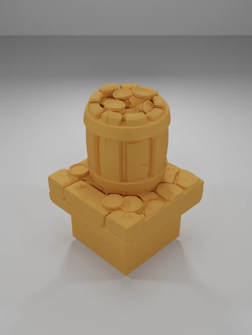 Coins Barrel - Medieval Town Part 2 - Dungeon Blocks