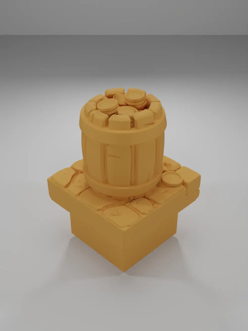 Coins Barrel - Medieval Town Part 2 - Dungeon Blocks