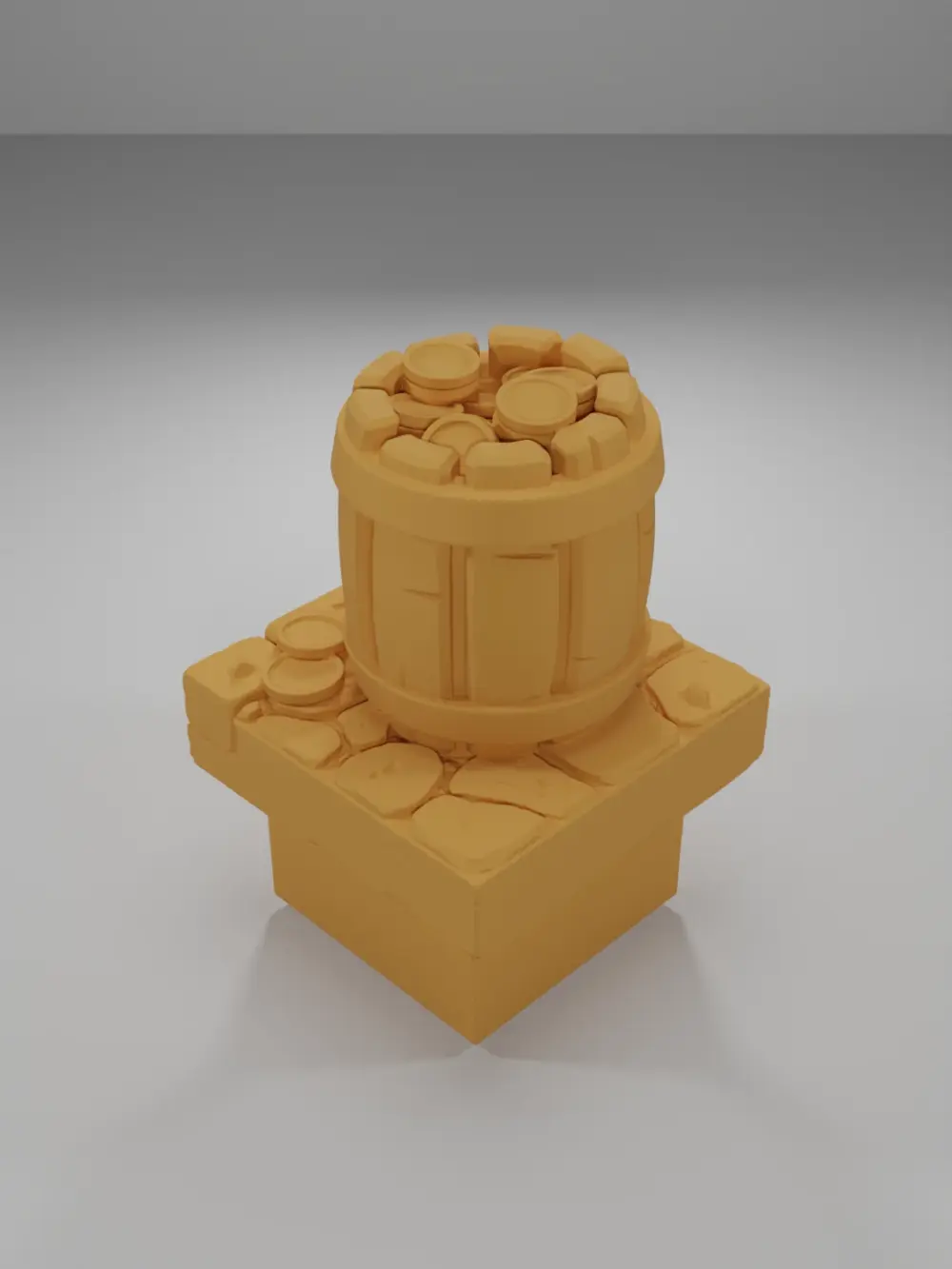 Coins Barrel - Medieval Town Part 2 - Dungeon Blocks
