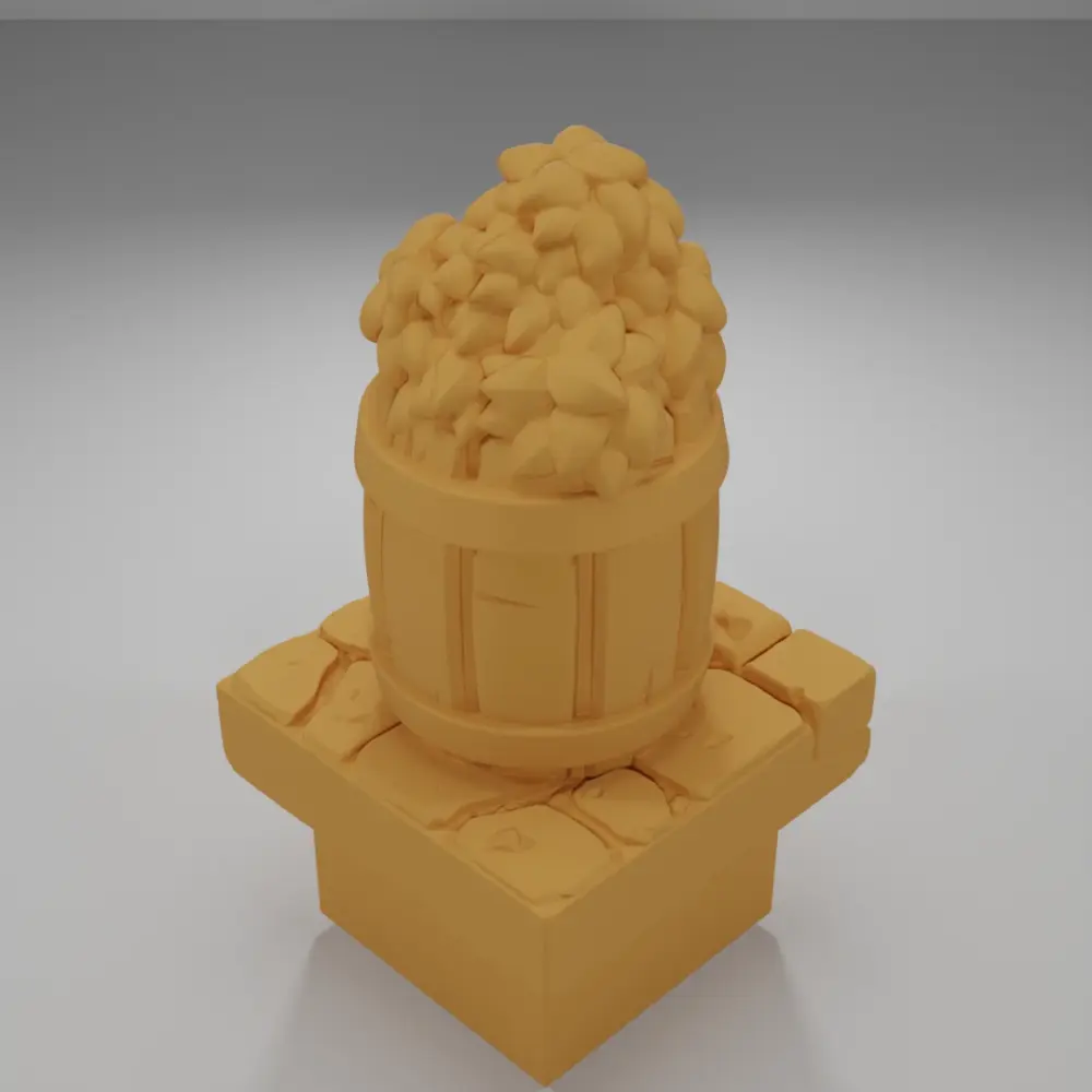 Leaves Barrel - Medieval Town Part 2 - Dungeon Blocks
