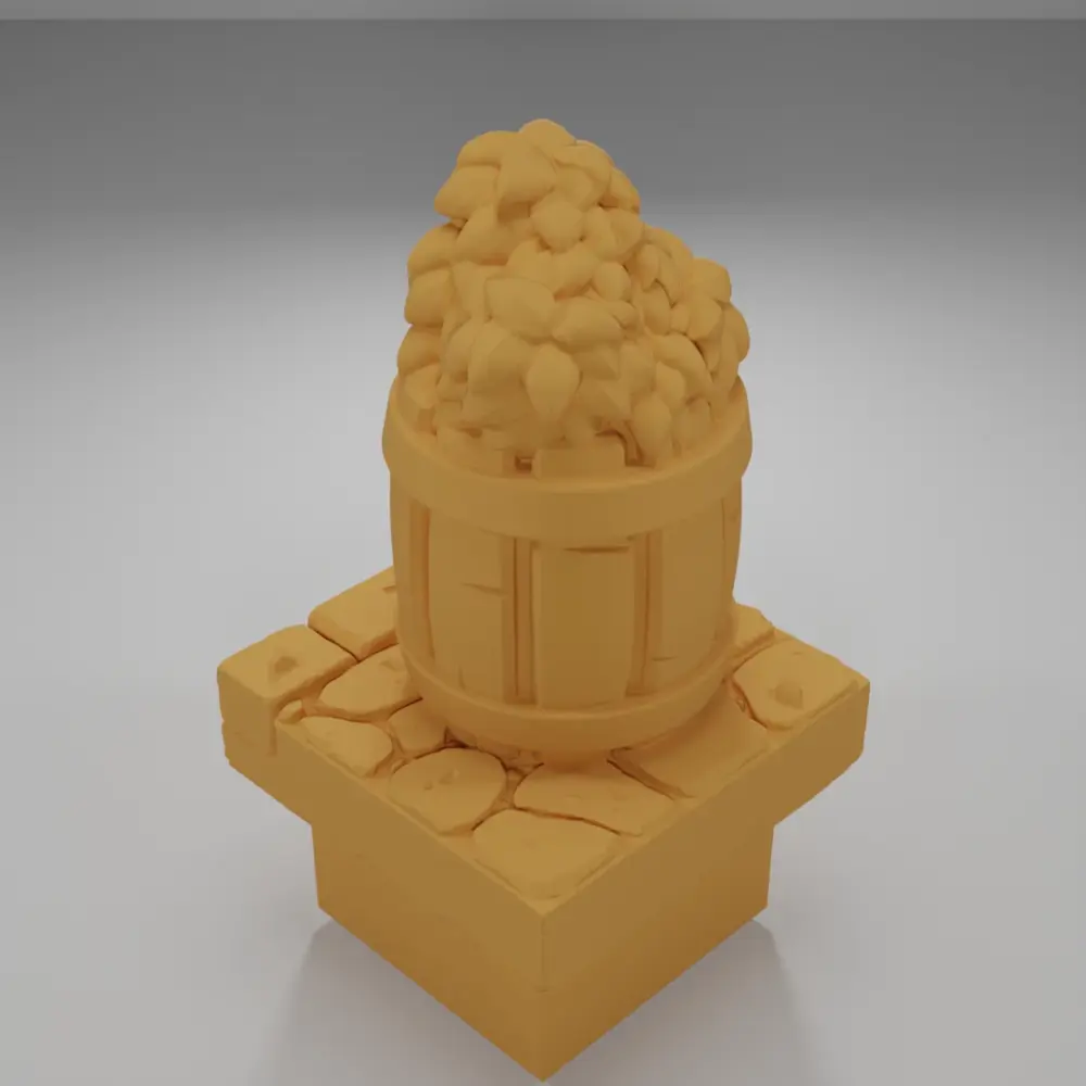Leaves Barrel - Medieval Town Part 2 - Dungeon Blocks