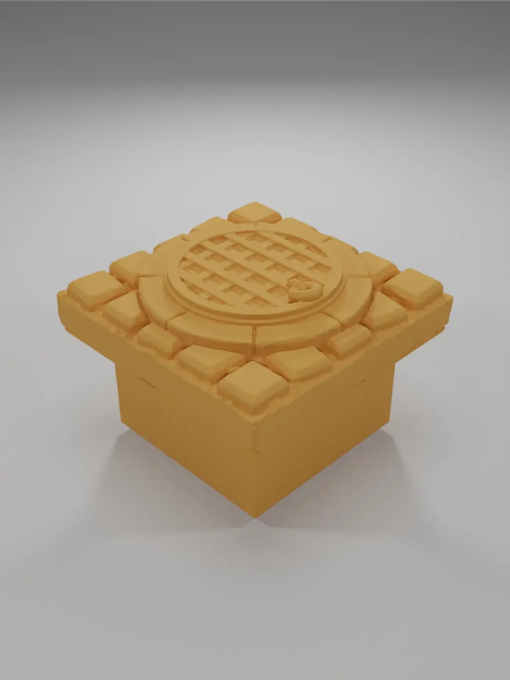 Closed Manhole - Medieval Town Part 2 - Dungeon Blocks