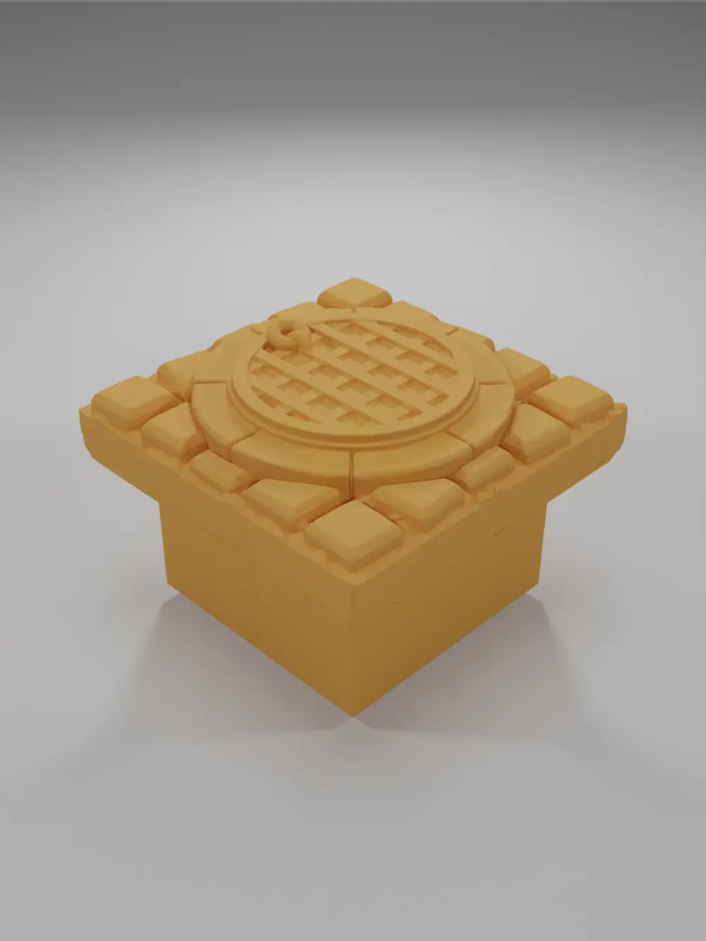 Closed Manhole - Medieval Town Part 2 - Dungeon Blocks