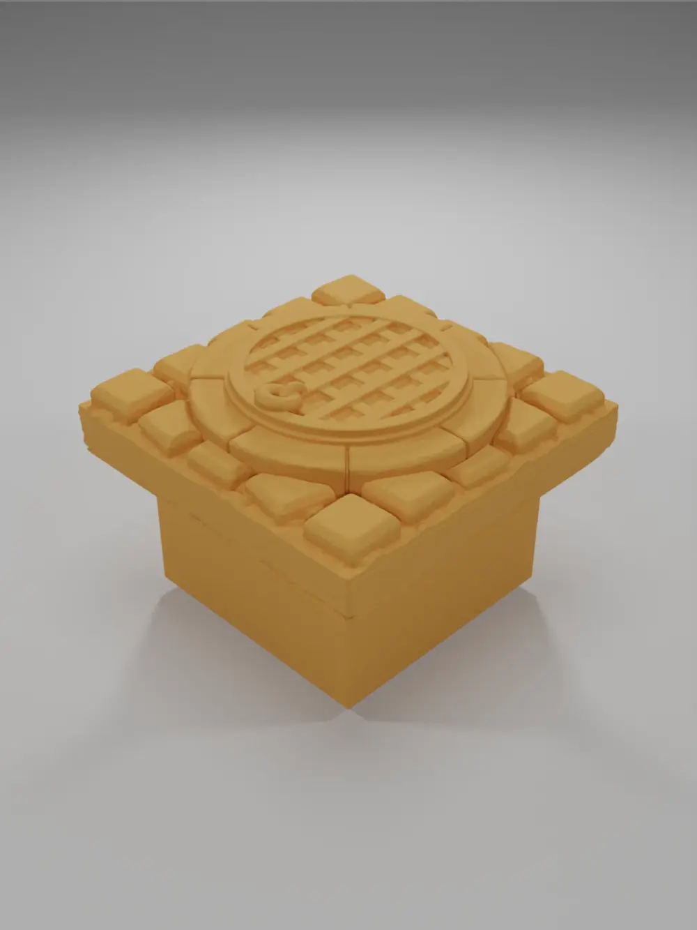 Closed Manhole - Medieval Town Part 2 - Dungeon Blocks