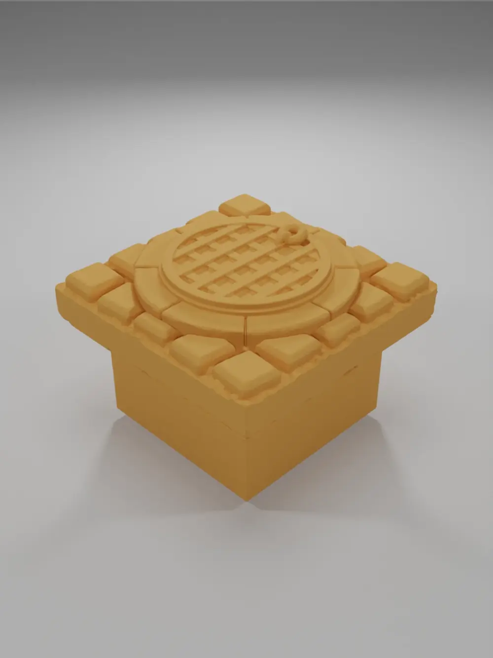Closed Manhole - Medieval Town Part 2 - Dungeon Blocks