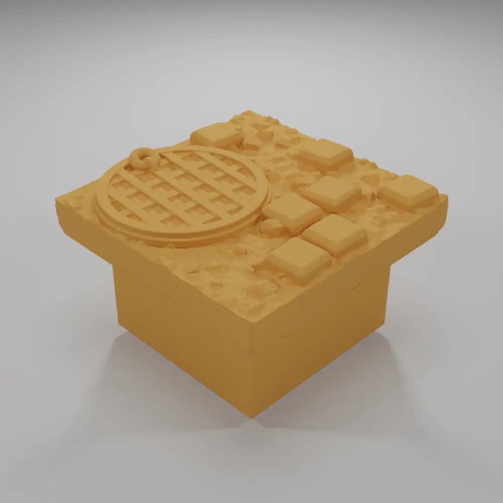Manhole Cover - Medieval Town Part 2 - Dungeon Blocks