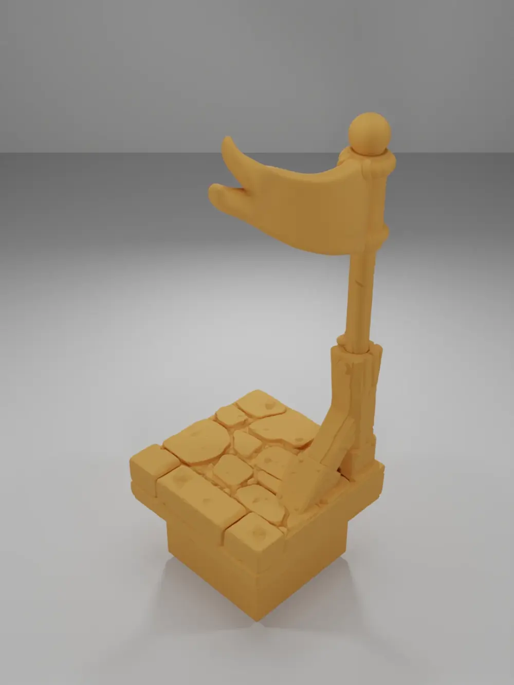 Flag Right Corner - Medieval Town Part 2 - Dungeon Blocks