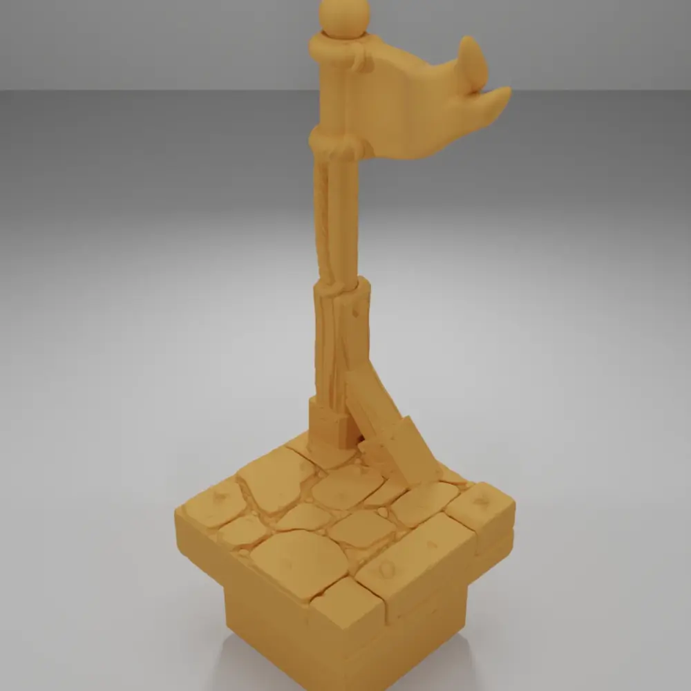 Flag Right Corner - Medieval Town Part 2 - Dungeon Blocks