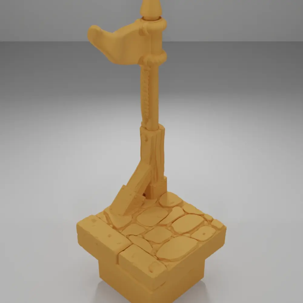 Flag Left Corner - Medieval Town Part 2 - Dungeon Blocks