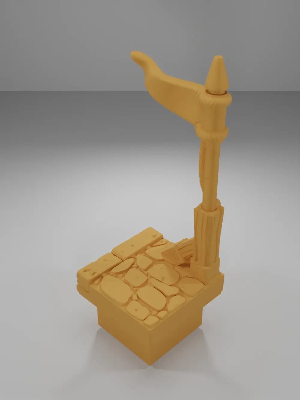 Flag Left Corner - Medieval Town Part 2 - Dungeon Blocks
