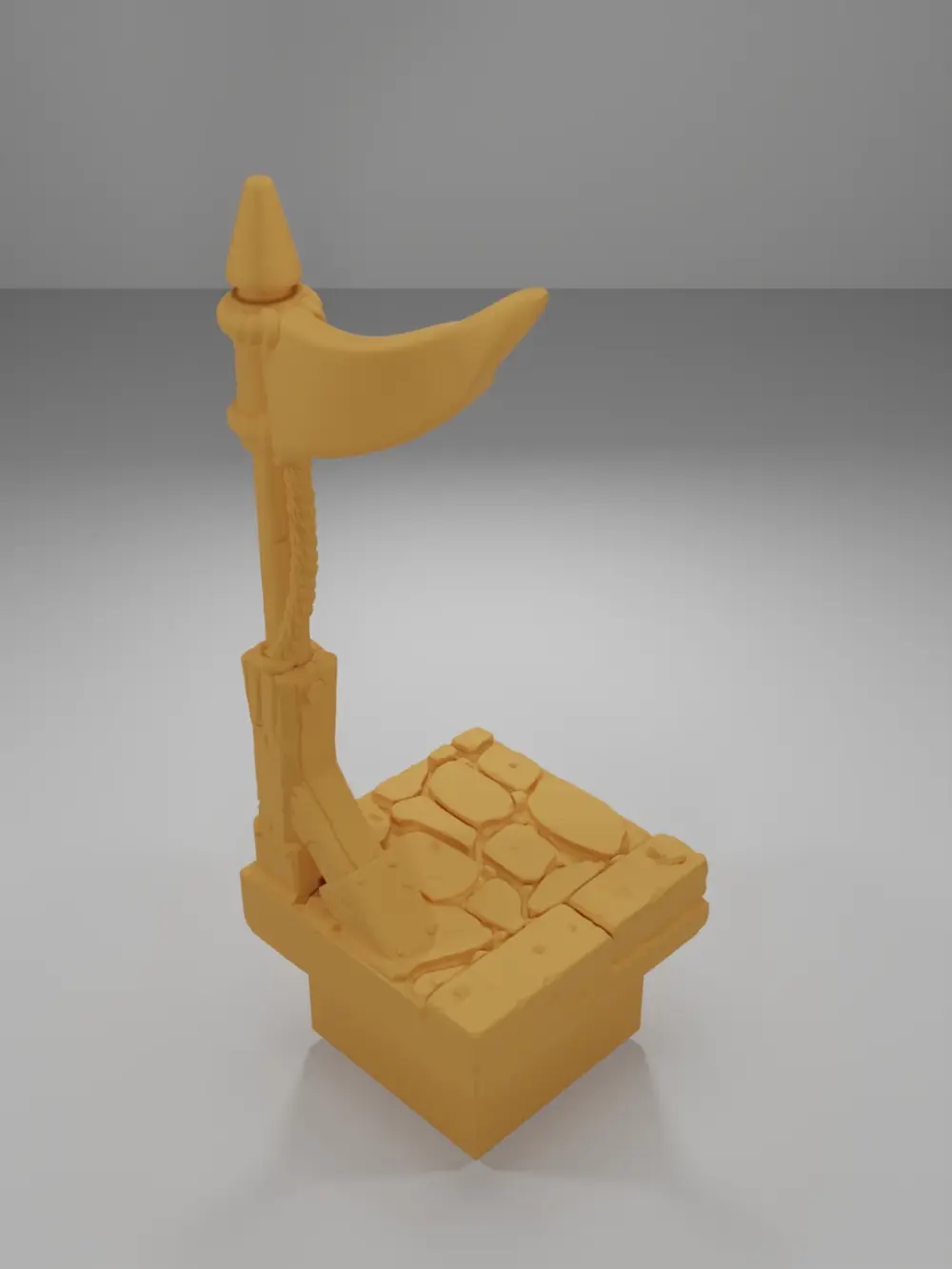 Flag Left Corner - Medieval Town Part 2 - Dungeon Blocks