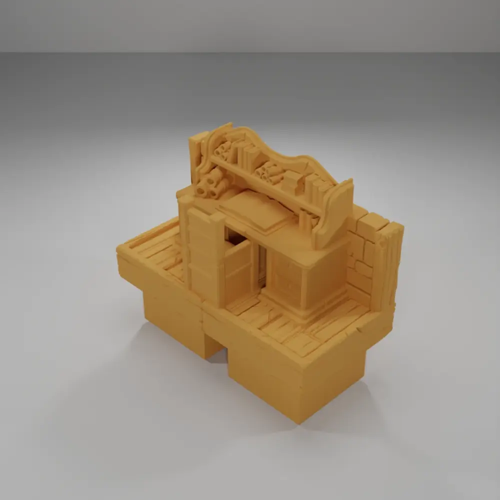 Desk - Medieval Town Part 2 - Dungeon Blocks