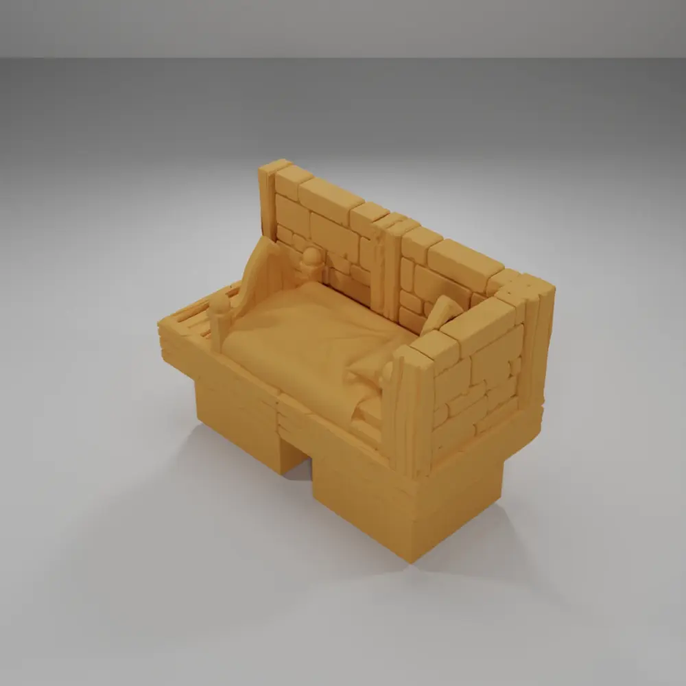 Bed Angle - Medieval Town Part 2 - Dungeon Blocks