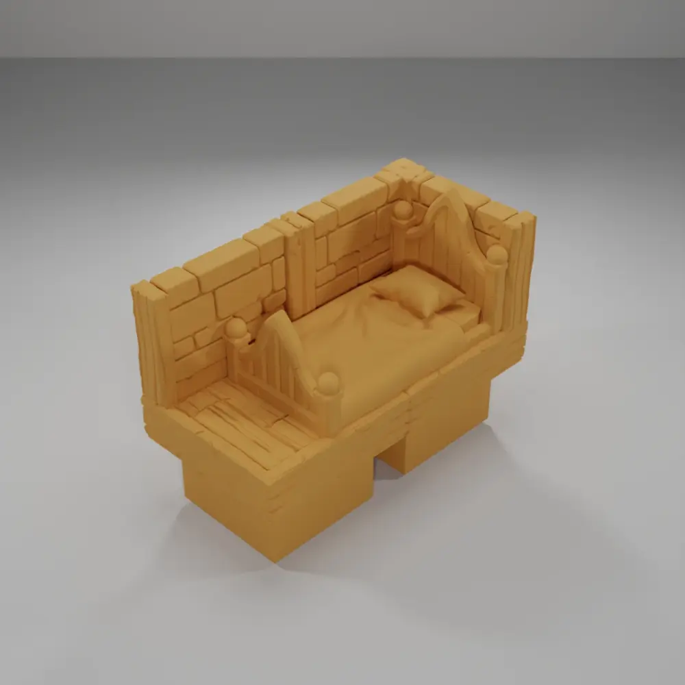 Bed Angle - Medieval Town Part 2 - Dungeon Blocks