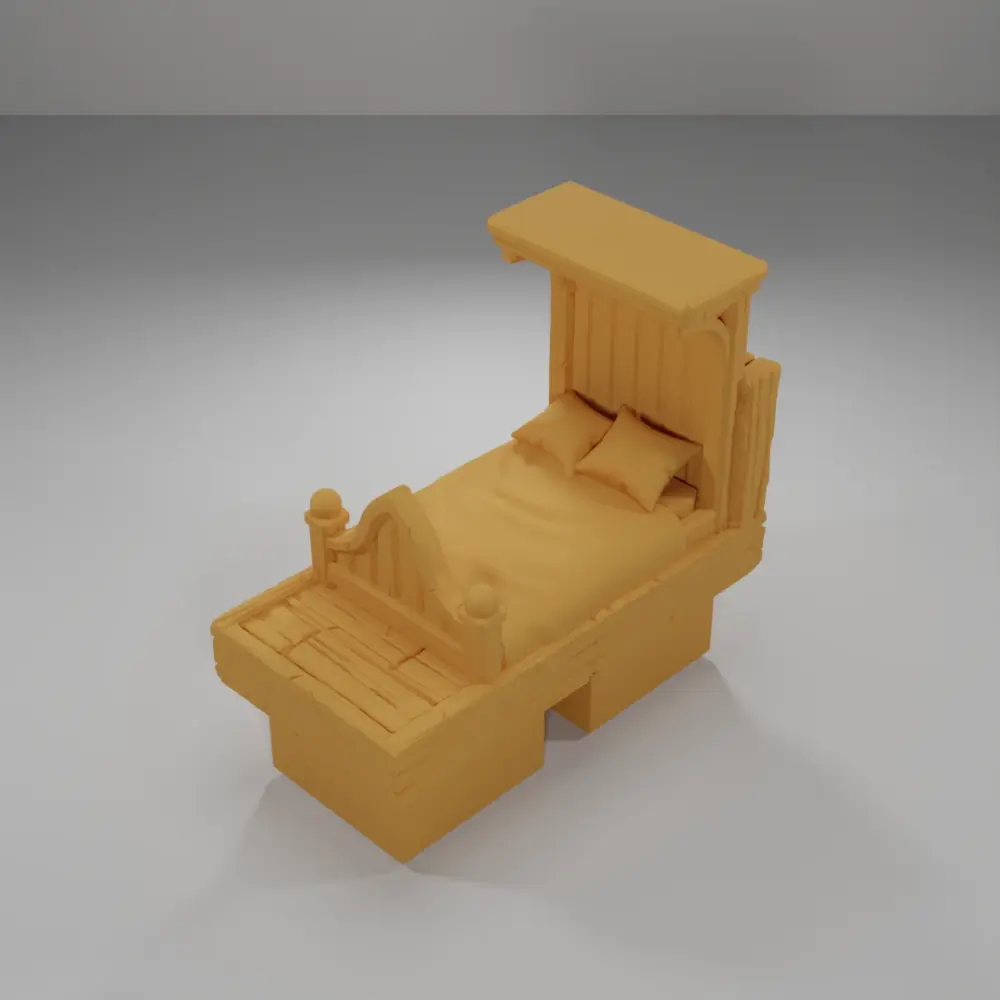 Bed - Medieval Town Part 2 - Dungeon Blocks