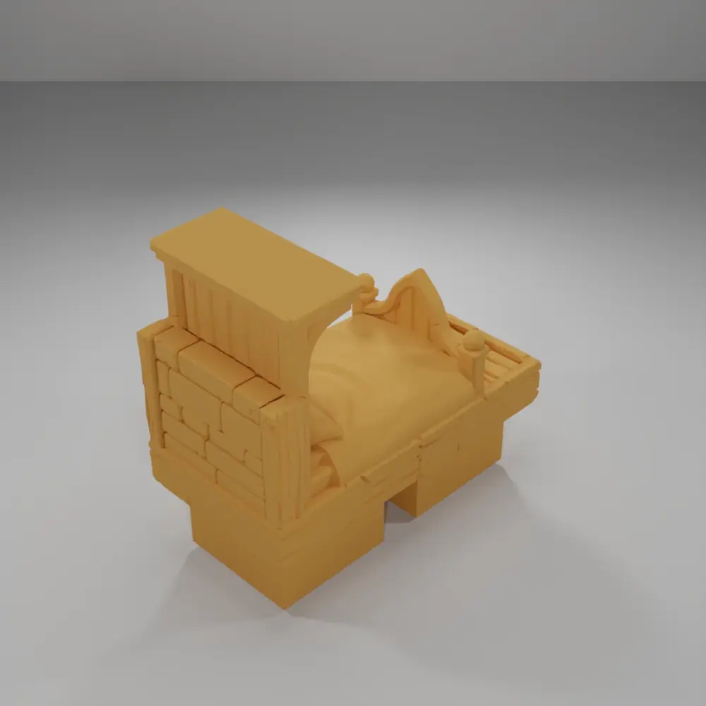Bed - Medieval Town Part 2 - Dungeon Blocks
