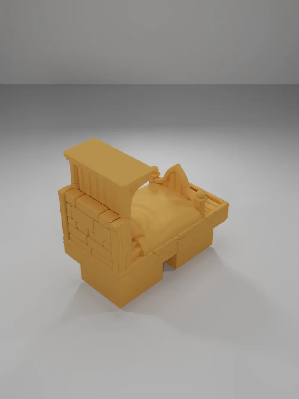 Bed - Medieval Town Part 2 - Dungeon Blocks