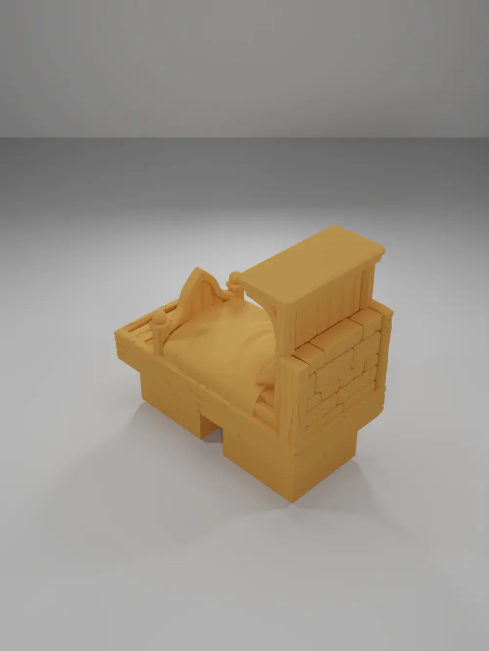 Bed - Medieval Town Part 2 - Dungeon Blocks