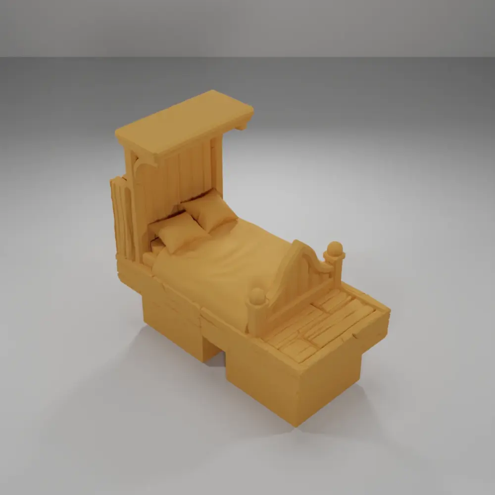 Bed - Medieval Town Part 2 - Dungeon Blocks