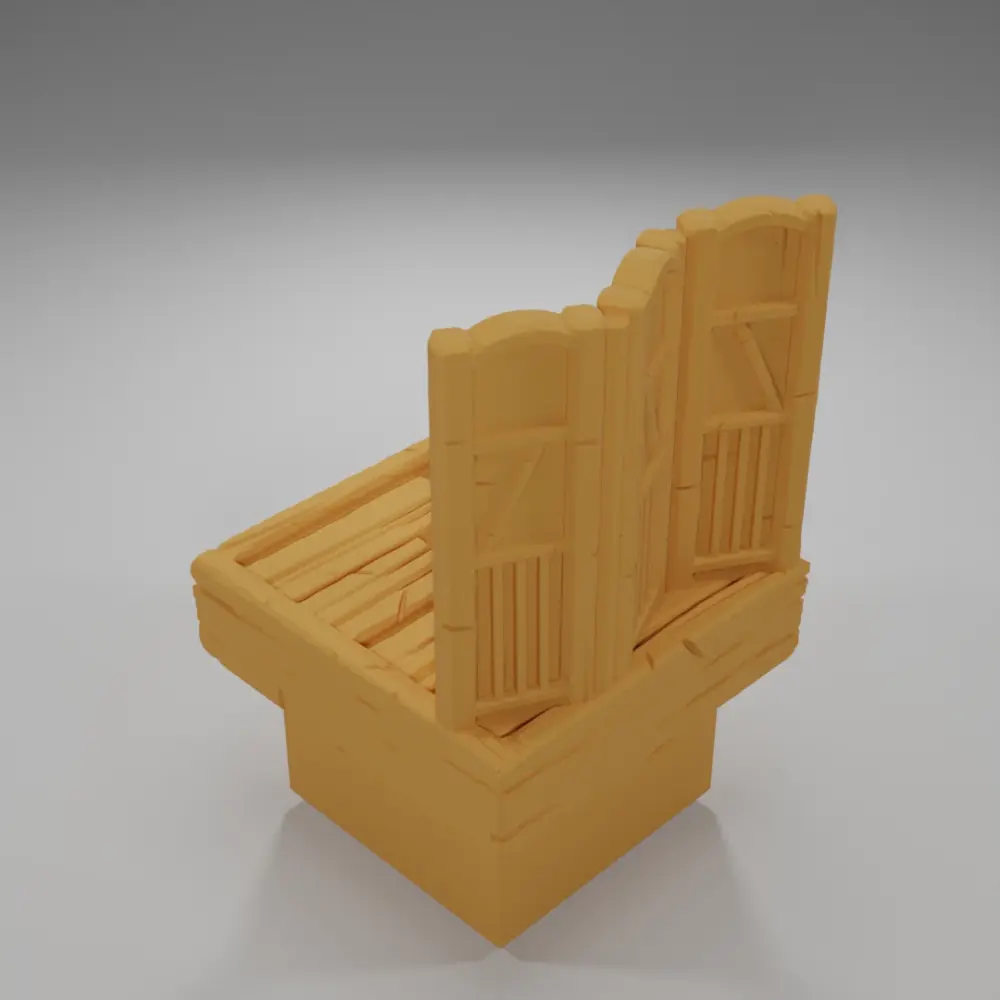 Wooden Screen - Medieval Town Part 2 - Dungeon Blocks