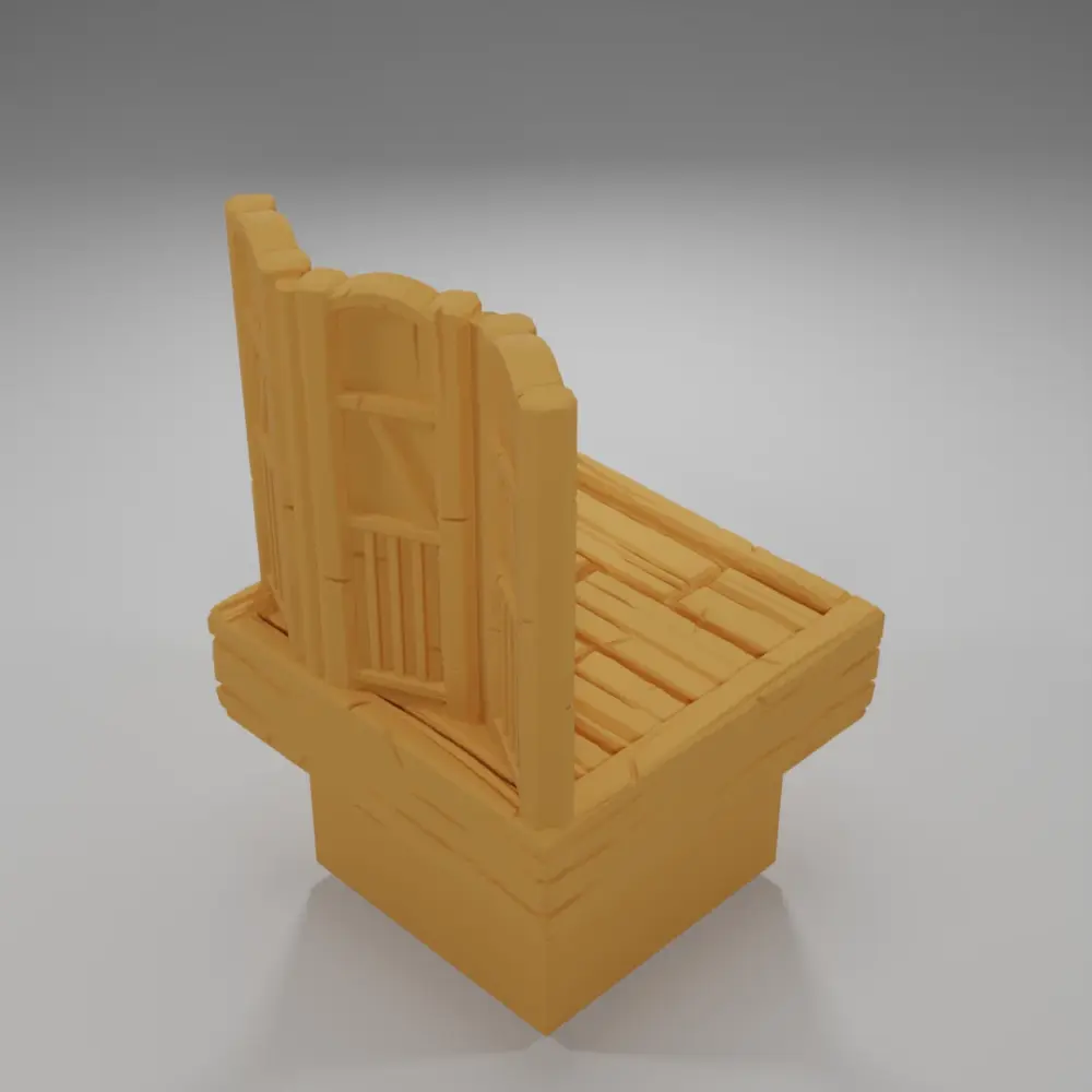 Wooden Screen - Medieval Town Part 2 - Dungeon Blocks