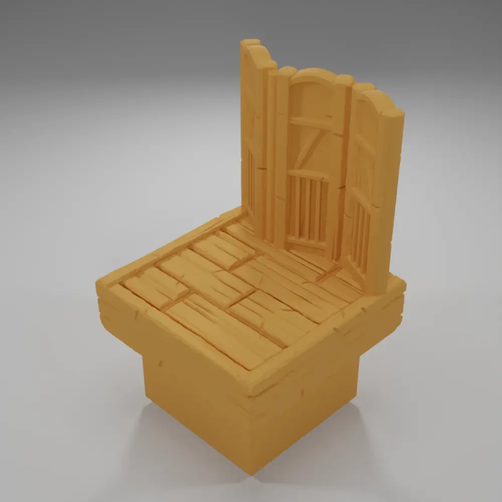 Wooden Screen - Medieval Town Part 2 - Dungeon Blocks