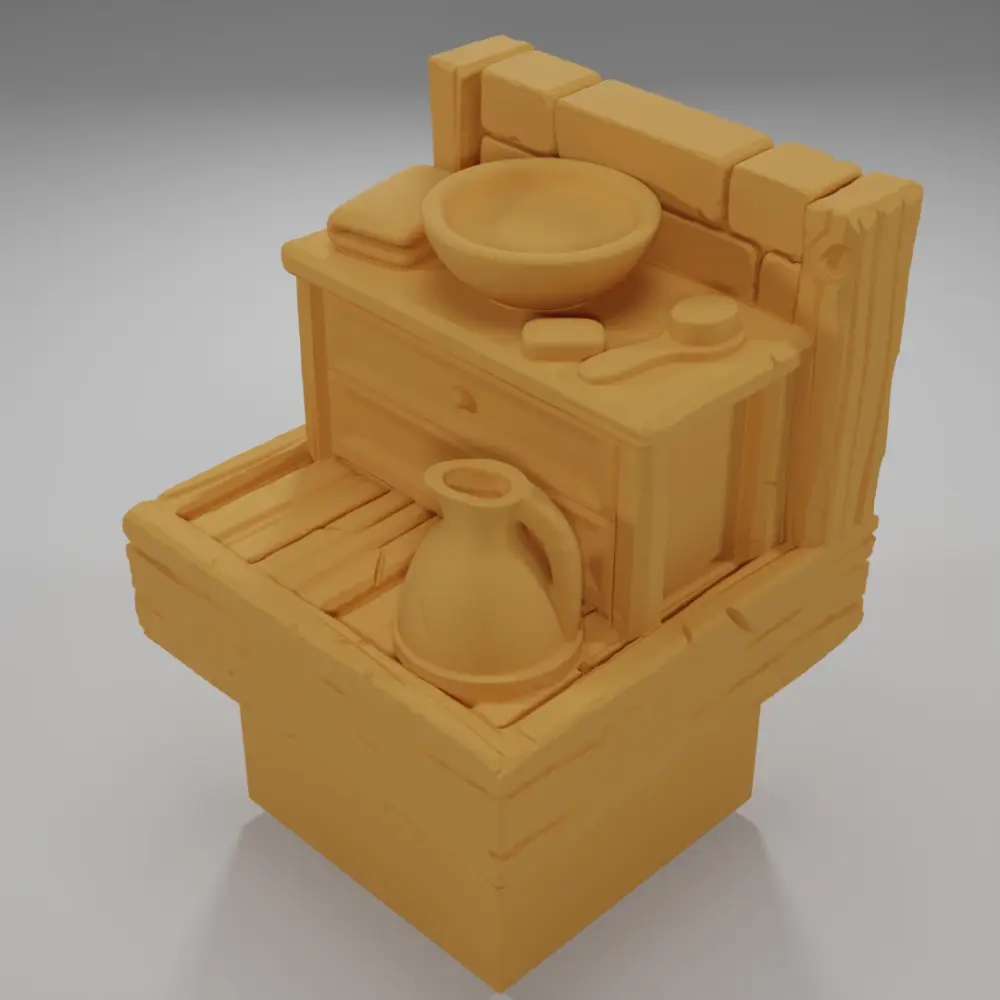 Sink - Medieval Town Part 2 - Dungeon Blocks