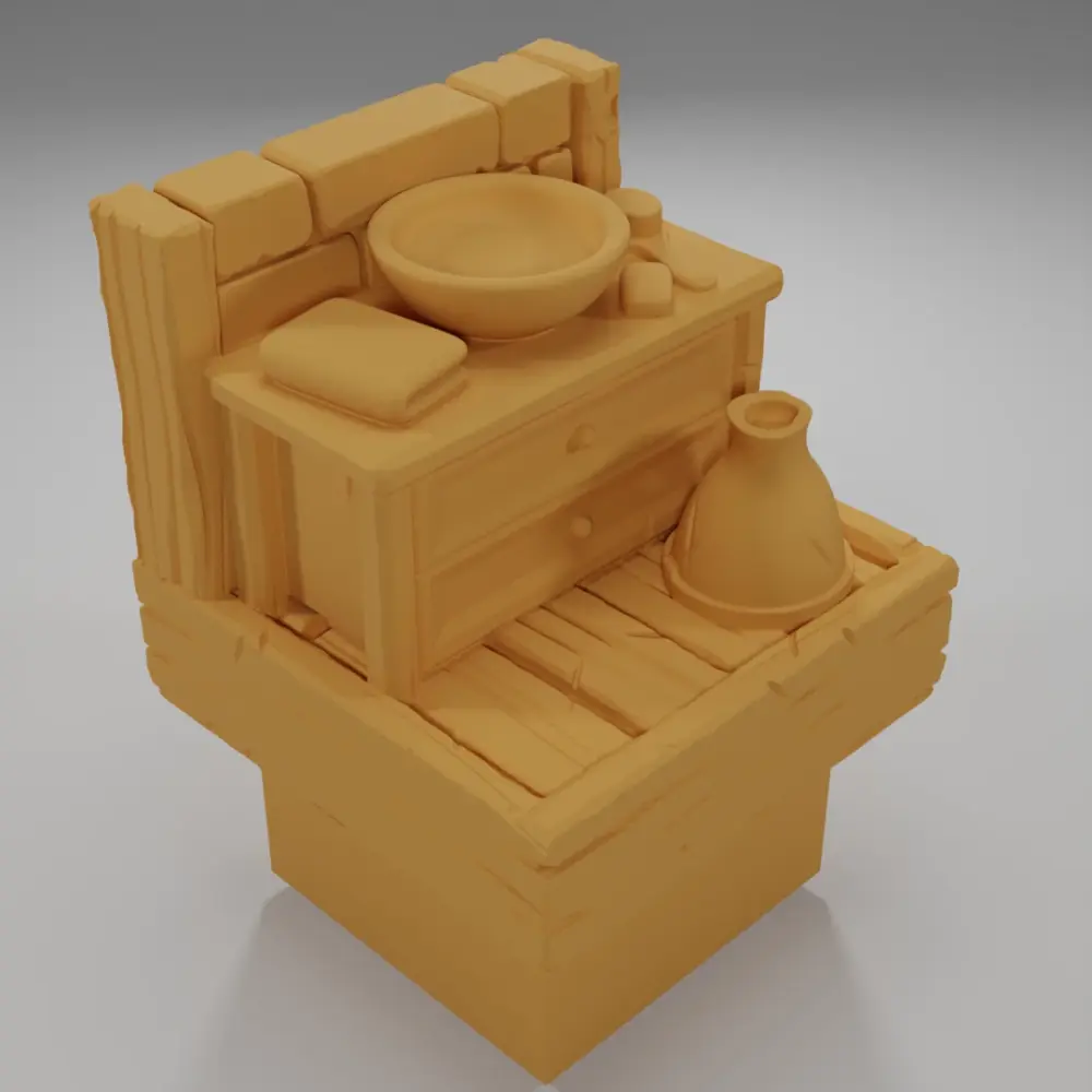 Sink - Medieval Town Part 2 - Dungeon Blocks
