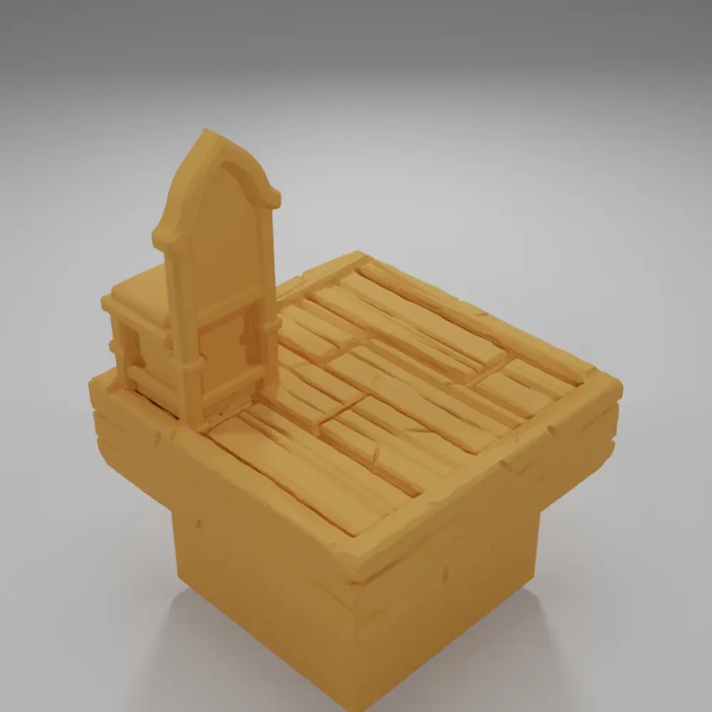 Chair - Medieval Town Part 2 - Dungeon Blocks