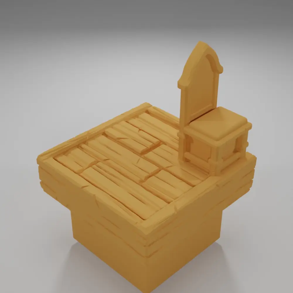 Chair - Medieval Town Part 2 - Dungeon Blocks