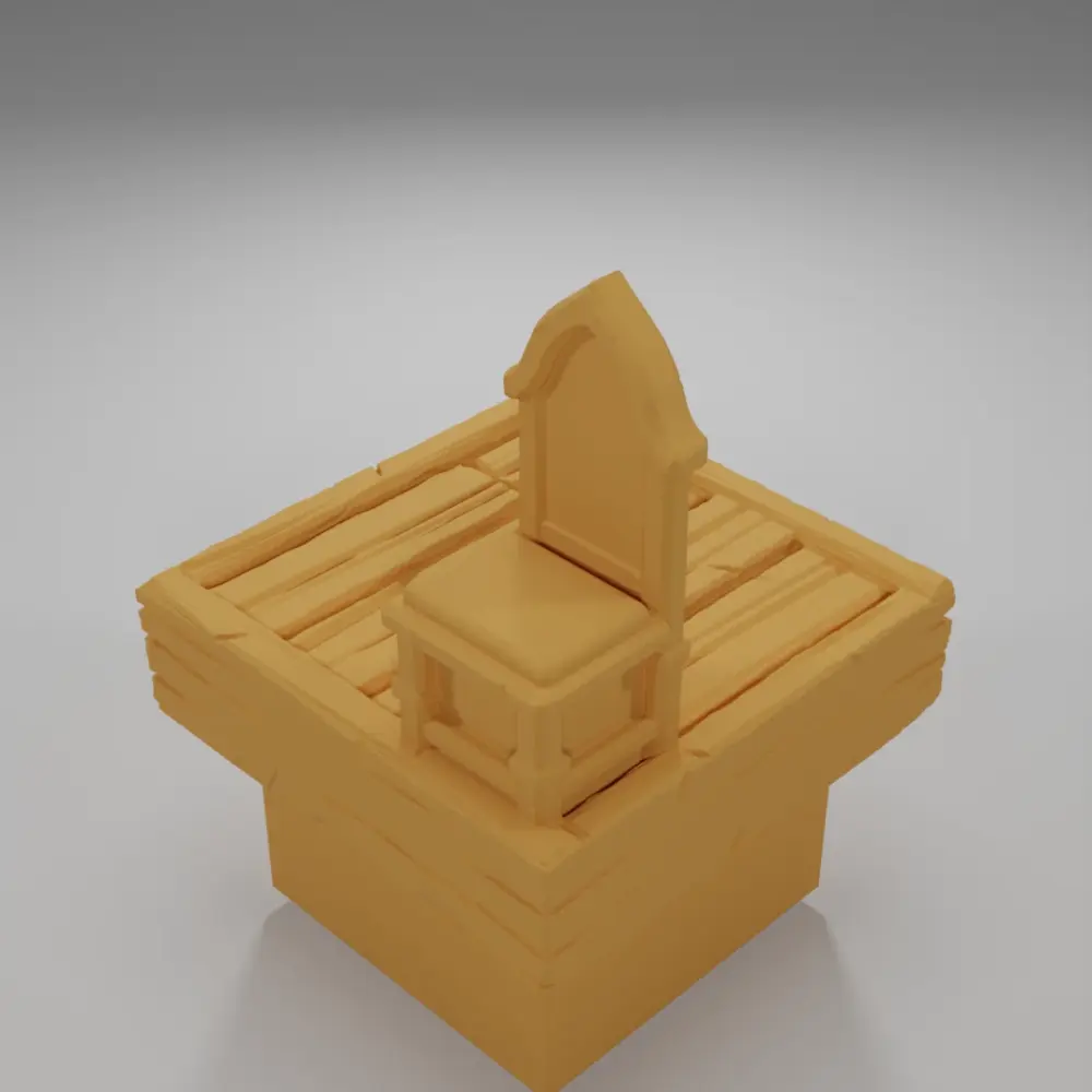 Chair - Medieval Town Part 2 - Dungeon Blocks