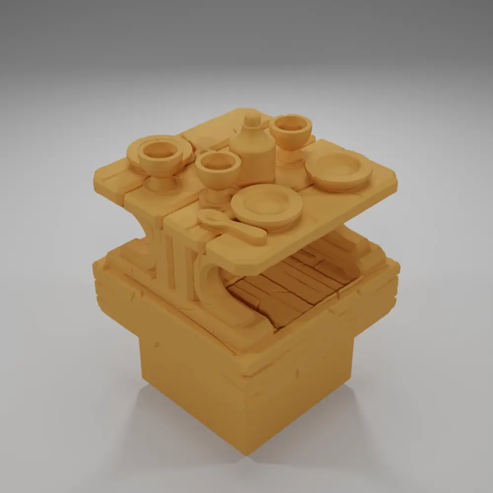 Set Table - Medieval Town Part 2 - Dungeon Blocks