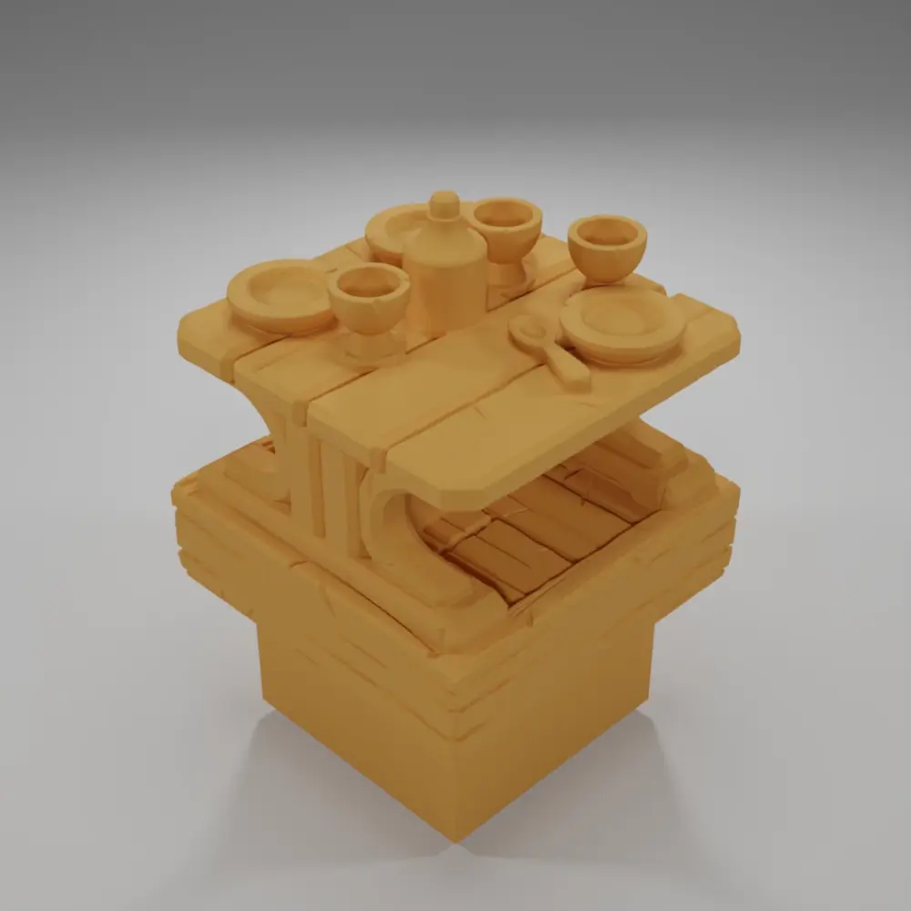 Set Table - Medieval Town Part 2 - Dungeon Blocks