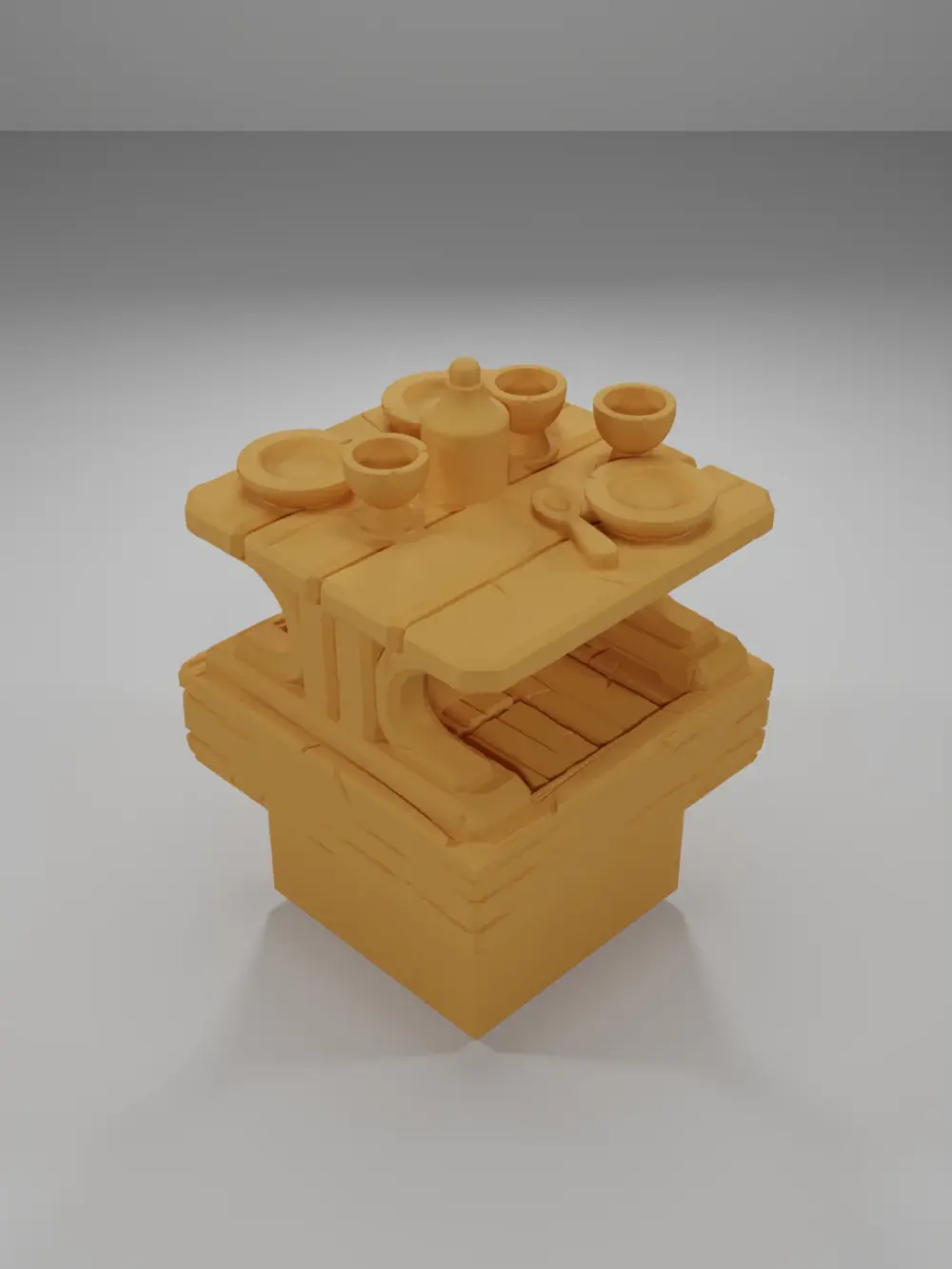 Set Table - Medieval Town Part 2 - Dungeon Blocks