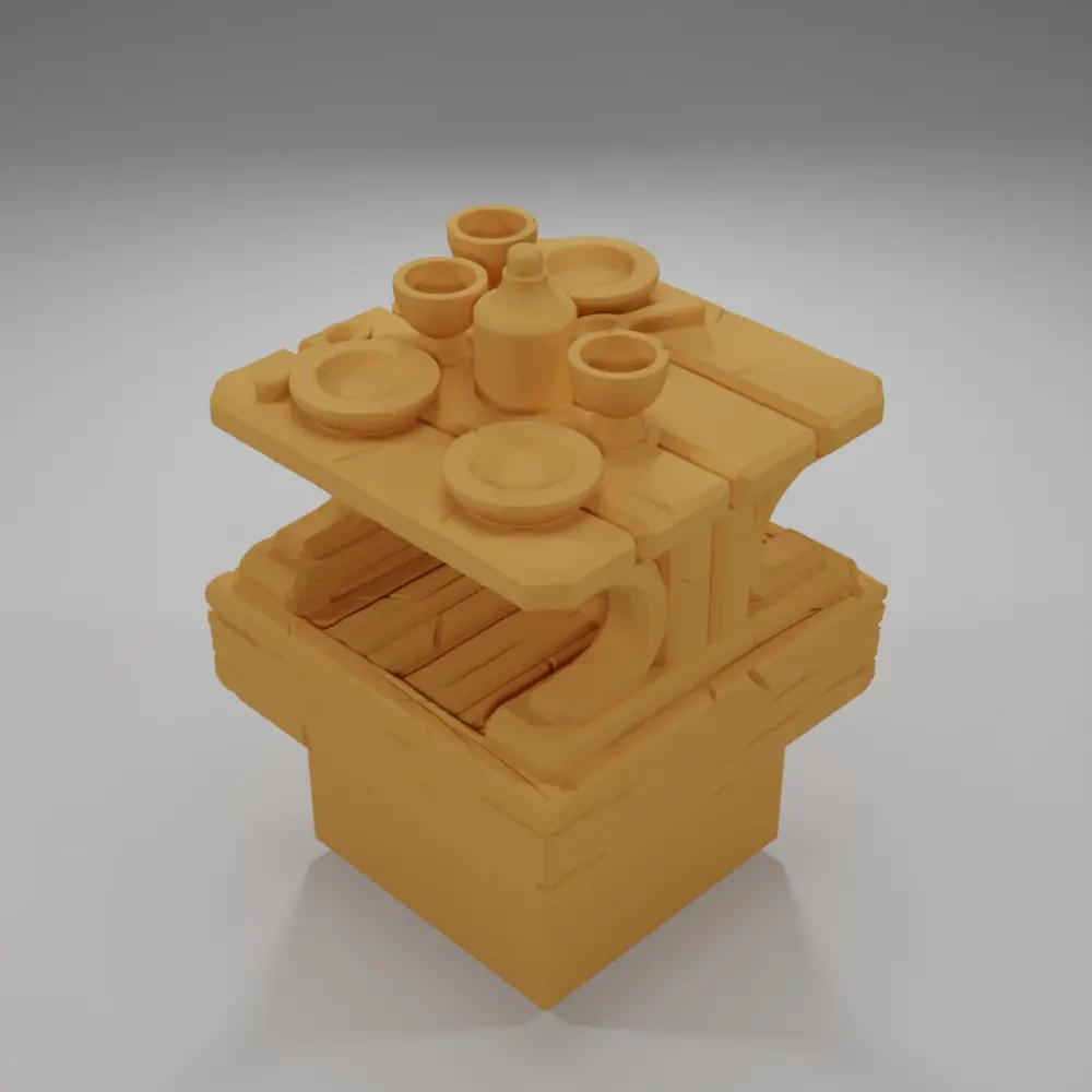 Set Table - Medieval Town Part 2 - Dungeon Blocks