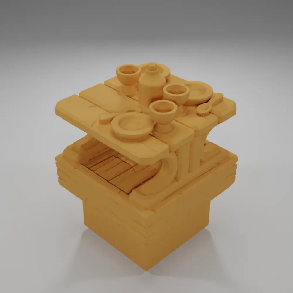 Set Table - Medieval Town Part 2 - Dungeon Blocks