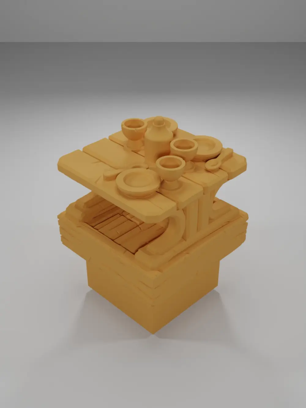 Set Table - Medieval Town Part 2 - Dungeon Blocks