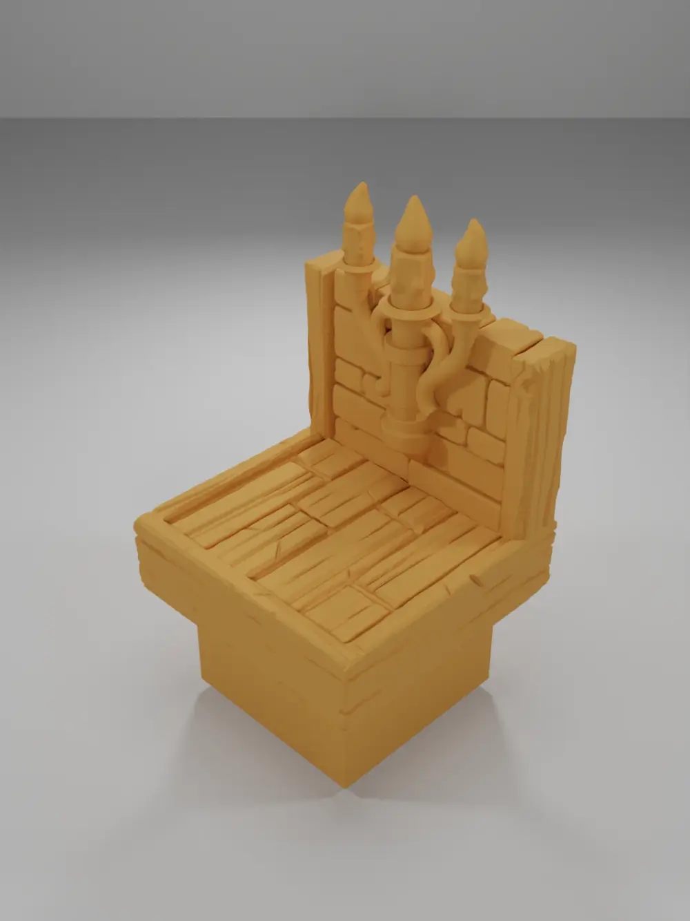 Lit Chandelier - Medieval Town Part 2 - Dungeon Blocks