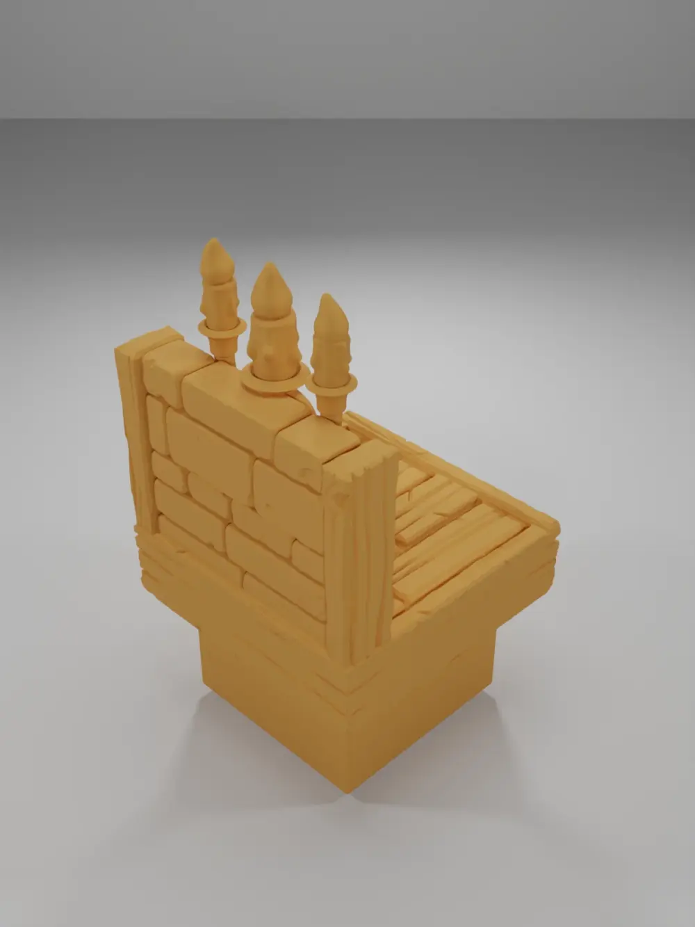 Lit Chandelier - Medieval Town Part 2 - Dungeon Blocks