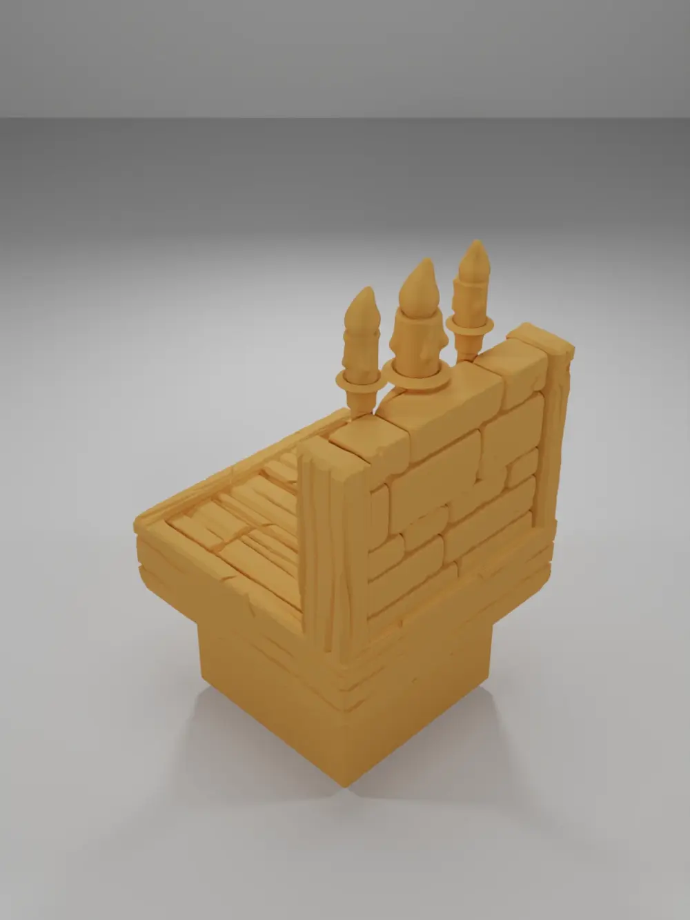 Lit Chandelier - Medieval Town Part 2 - Dungeon Blocks