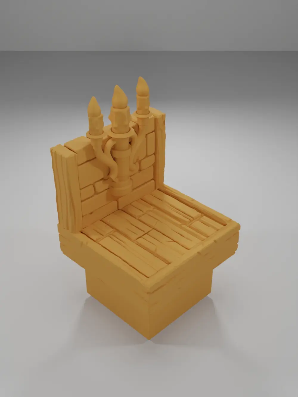 Lit Chandelier - Medieval Town Part 2 - Dungeon Blocks