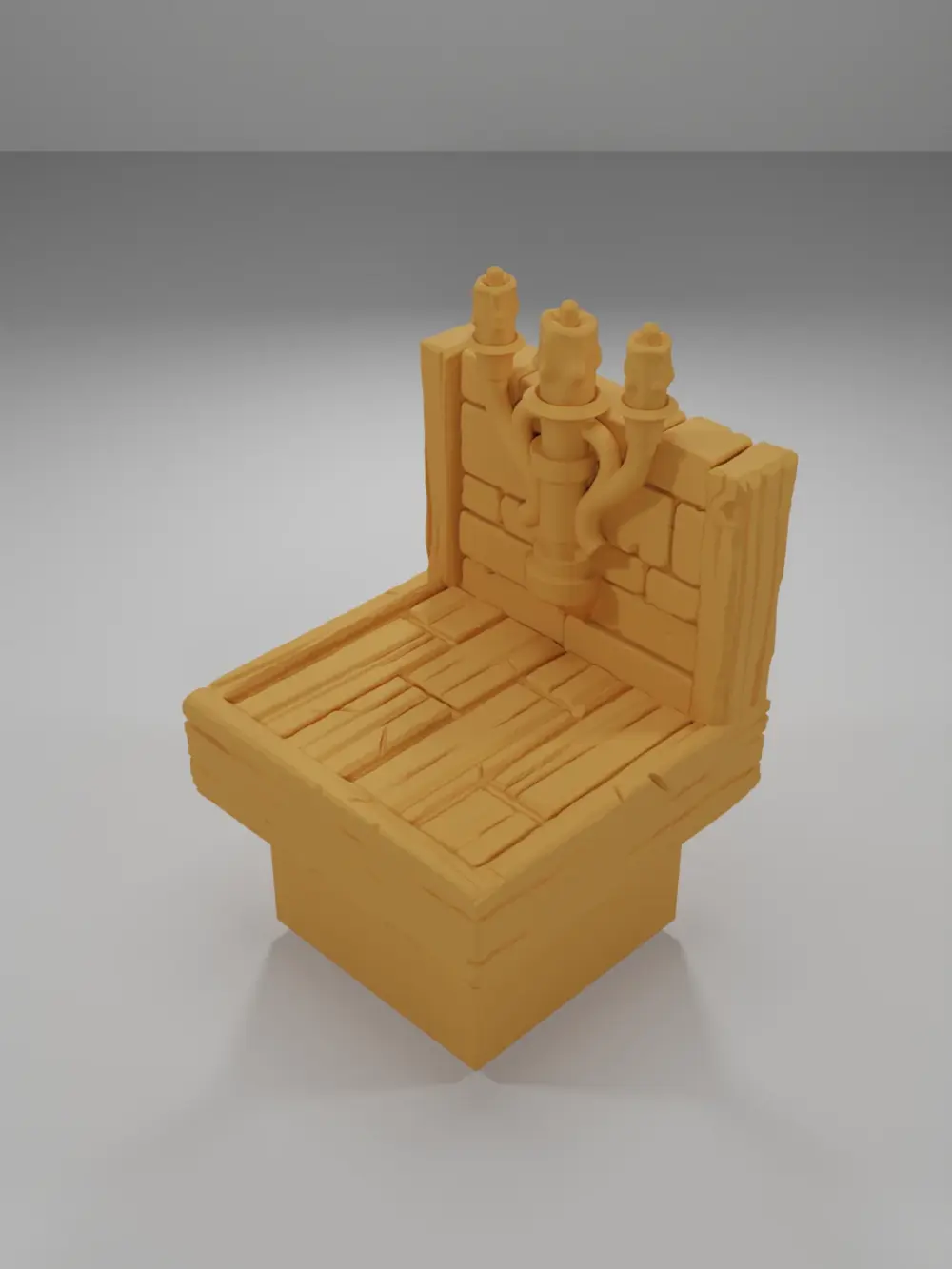 Unlit Chandelier - Medieval Town Part 2 - Dungeon Blocks