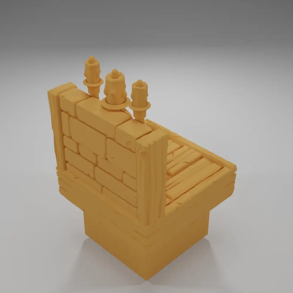 Unlit Chandelier - Medieval Town Part 2 - Dungeon Blocks