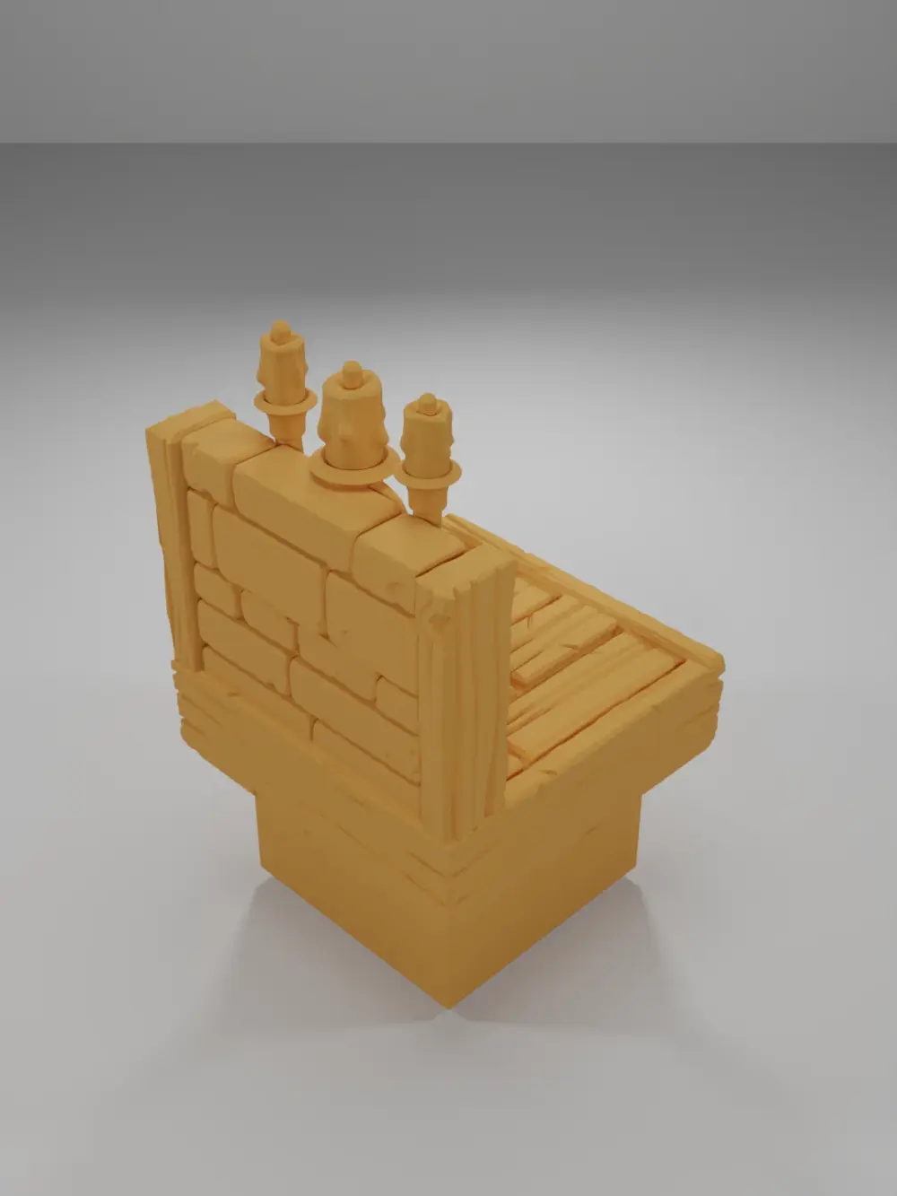 Unlit Chandelier - Medieval Town Part 2 - Dungeon Blocks