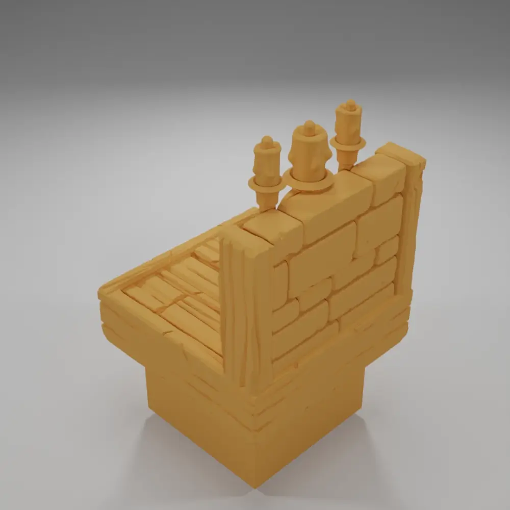 Unlit Chandelier - Medieval Town Part 2 - Dungeon Blocks