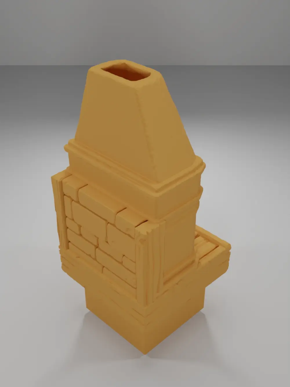Unlit Magic Fireplace - Medieval Town Part 2 - Dungeon Blocks