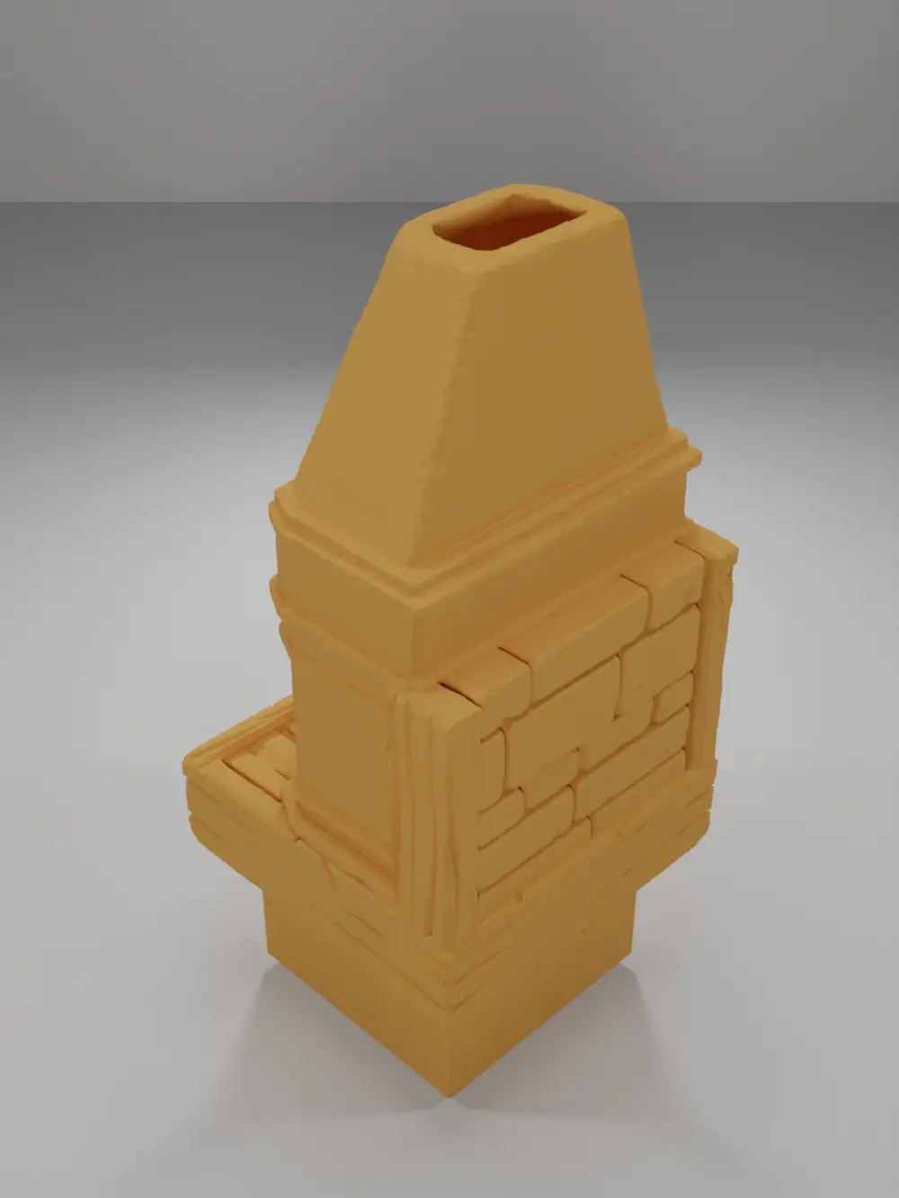 Unlit Magic Fireplace - Medieval Town Part 2 - Dungeon Blocks