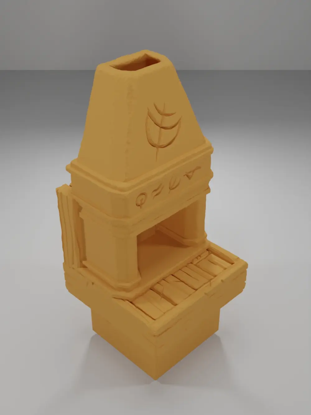 Unlit Magic Fireplace - Medieval Town Part 2 - Dungeon Blocks