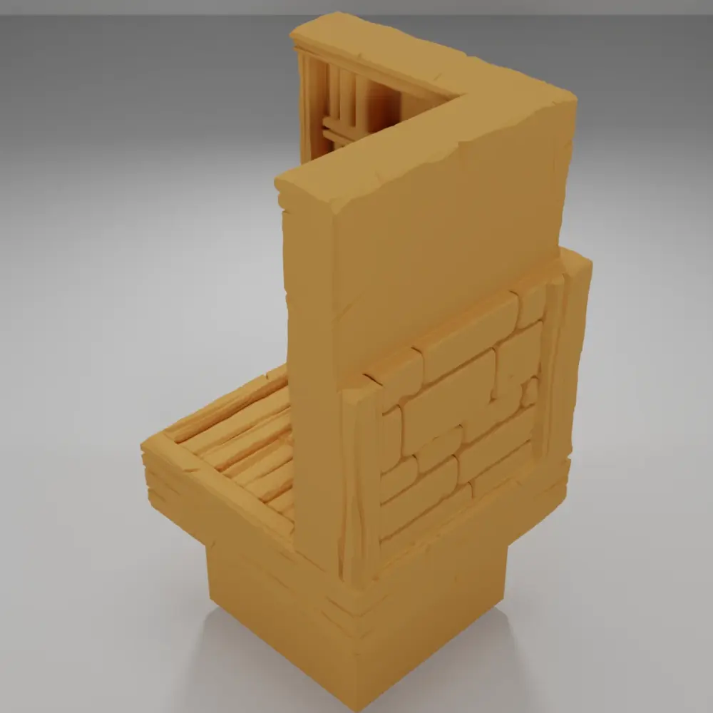 Library Angle - Medieval Town Part 2 - Dungeon Blocks